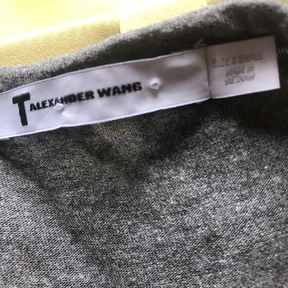 T by Alexander Wang Gray Rayon Soft Tank Top with Pocket Women’s Size XS - Picture 5 of 6